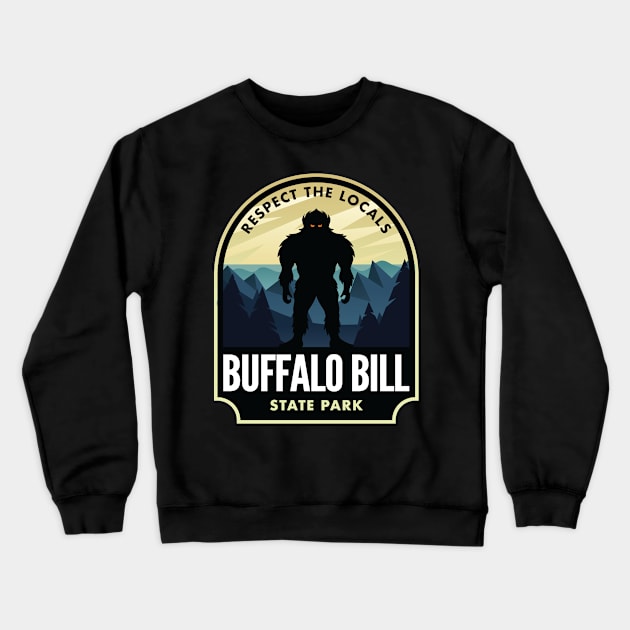 Buffalo Bill Wyoming Crewneck Sweatshirt by HalpinDesign